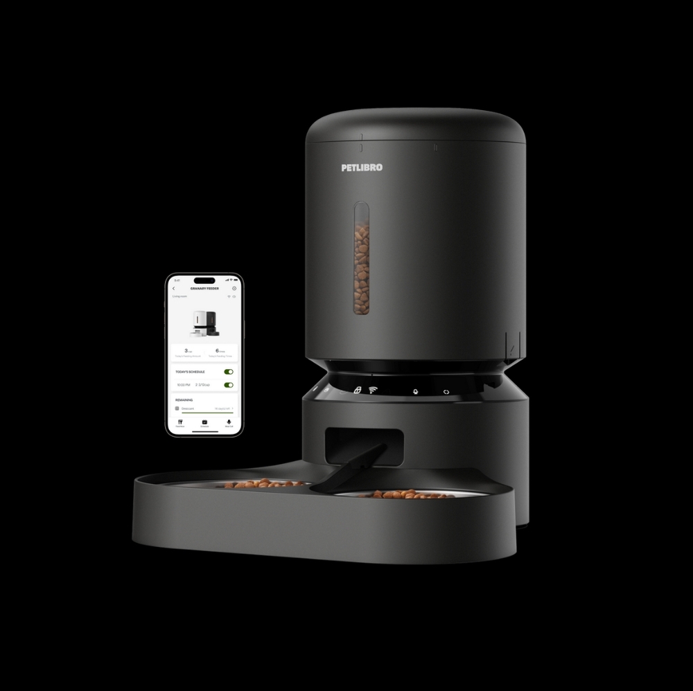 PETLIBRO Granary Automatic Pet Feeder | Double Food Tray | Wi-Fi | black